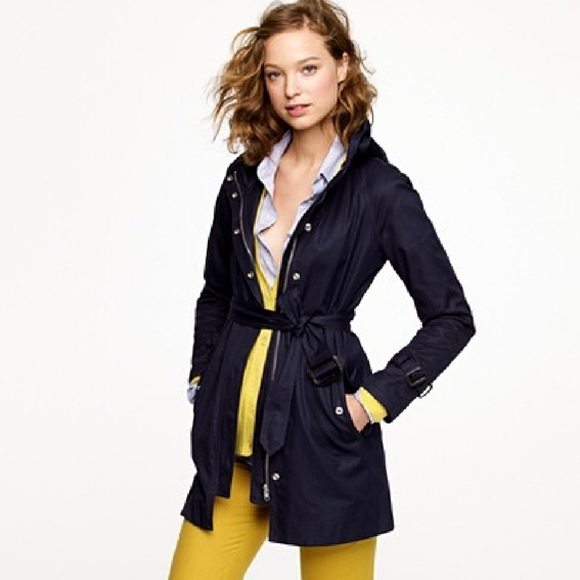 J. Crew Jackets & Blazers - J.Crew Navy Matinee Trench SZ 8